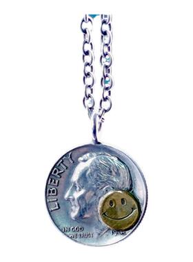 银饰吊坠项链足银礼物情侣