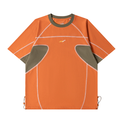 江南先生NewJNXS运动休闲速干凉感防晒上衣哈苏线撞色拼接短袖T恤