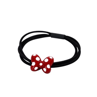 波点蝴蝶结头绳卡通米妮发圈发饰头饰发绳少女心皮筋发绳手链成人