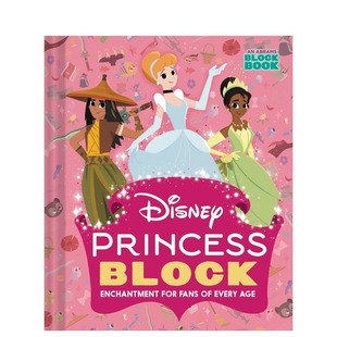 【预售】迪士尼公主书 【Block】Disney Princess Block 英文儿童插画故事科普绘本 进口童书