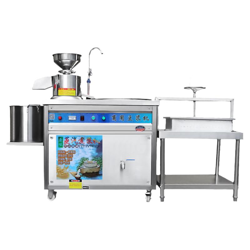 商用豆?jié){機(jī)全自動(dòng)電熱燃?xì)饽ブ笠惑w渣漿分離磨漿蒸汽大型豆腐腦機(jī)