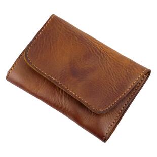 真皮短款钱包复古简收纳包男女驾驶证零钱夹手工植鞣头层牛皮卡包