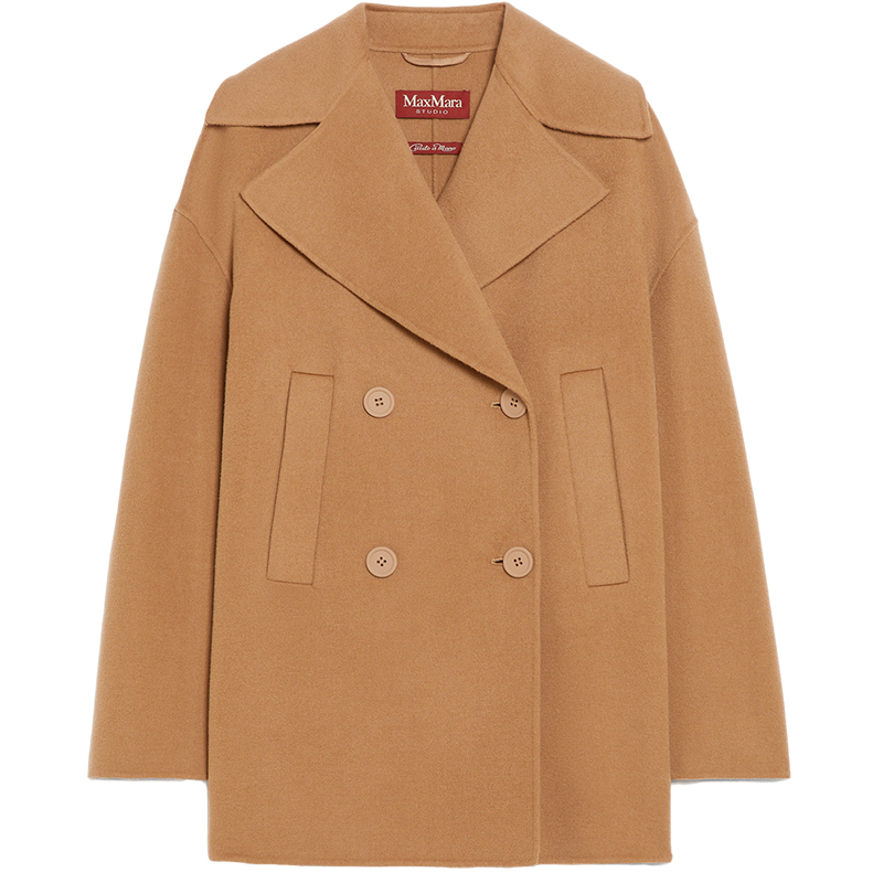 【限时加享】MaxMara 秋冬女装双排扣大衣外套6086024106