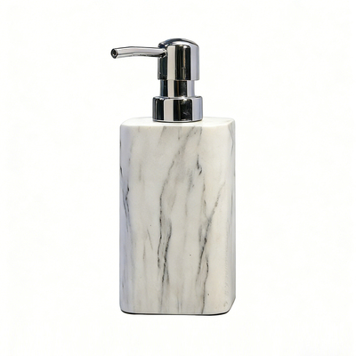 北欧简约大理石纹按压式洗手液瓶