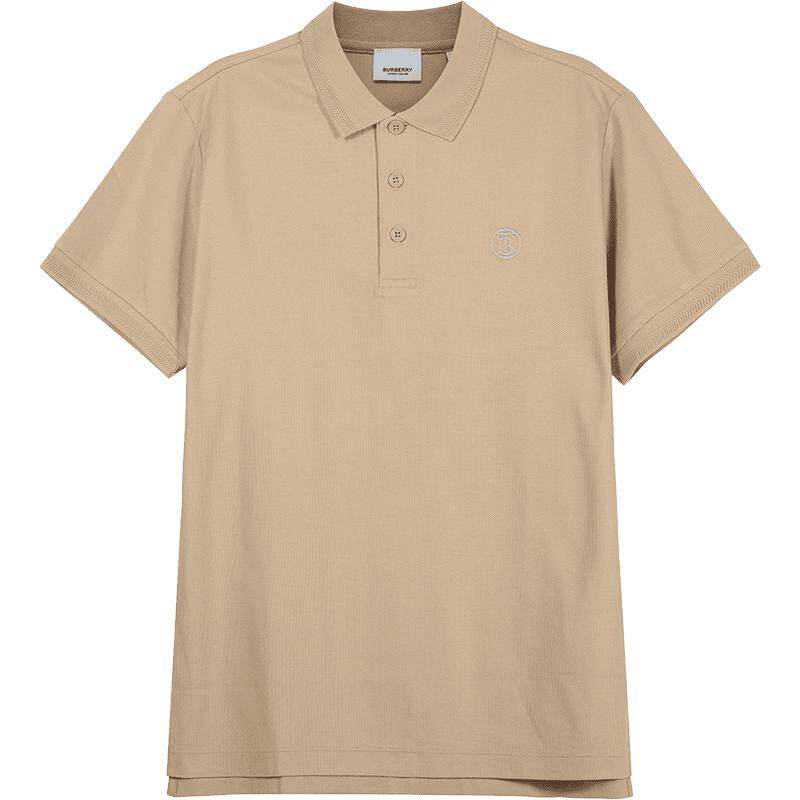 【自营】BURBERRY/博柏利博柏利男款棉质刺绣短袖POLO衫 80570881