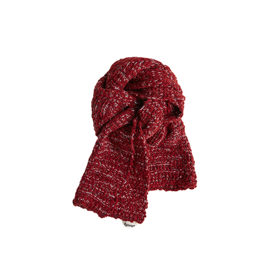 简约花色羊毛混纺色彩围巾