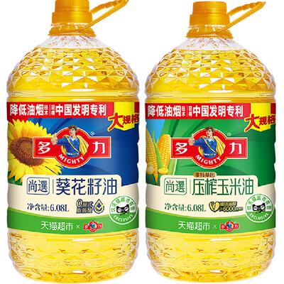 多力葵花籽油6.08L×2桶