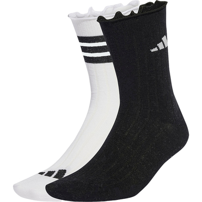 Adidas/阿迪达斯正品GLOW SOCK男女运动中帮袜两双装JX5726