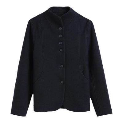 蒲PUKKA短款新中式毛呢外套