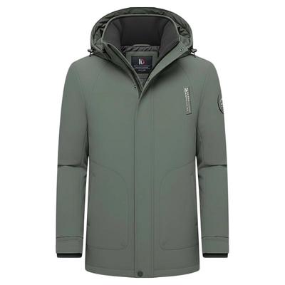 2025冬季新款羽绒服男白鸭绒冬装中年羽绒服商务休闲爸爸男装外套