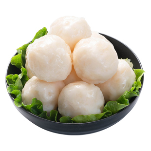 利园潮汕手打墨鱼丸花枝丸汕头正宗墨斗鱼丸冷冻火锅丸子烧烤食材