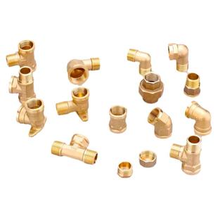 铜4分内外丝接头内丝直接对丝三通6分转4分变径四分水管水暖配件