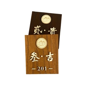 仿古中医诊所科室牌餐饮民宿标识牌网红风门牌家用实木提示牌定制