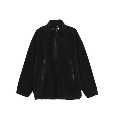 【商场同款】MOVEUP幻走2023冬季新款双层绒设计师中长款套头衫女