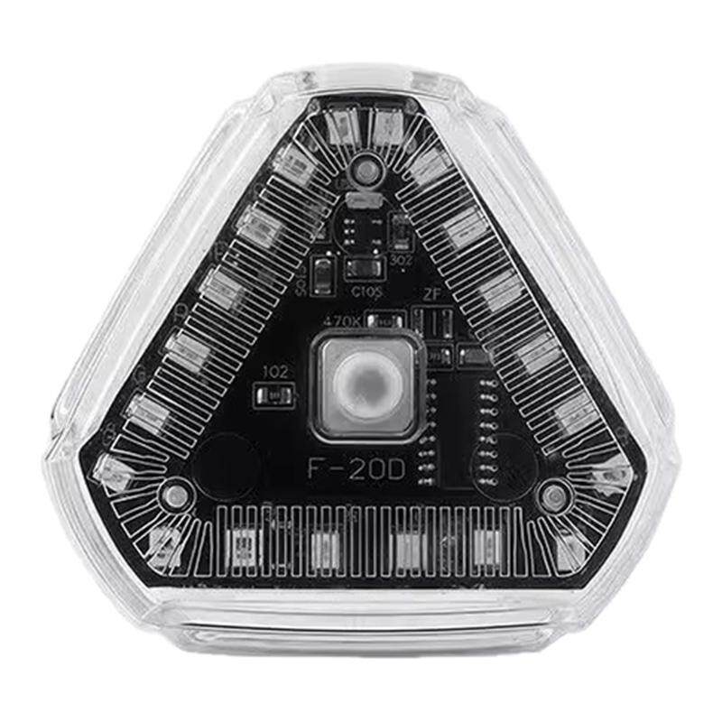 电动车震动发光防追尾红蓝爆闪灯免接线摩托车震动警示刹车灯改装