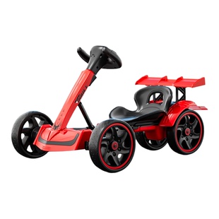 儿童卡丁车可遥控四轮电动车安全带一键折叠免安装充电小孩玩具车
