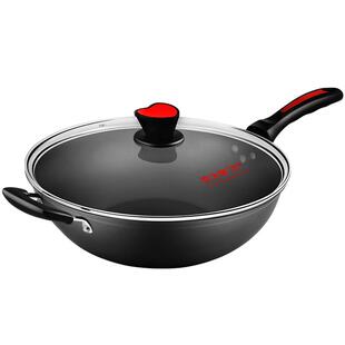 炊大皇炒锅不粘锅家用36CM电磁炉燃气灶适用无油烟炒锅炒菜锅