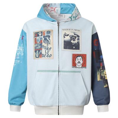 都已接受连帽开衫运动卫衣外套