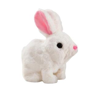 兔子电动兔子毛绒玩具儿童宝宝宠物超软会走孩子玩具电动仿真动物