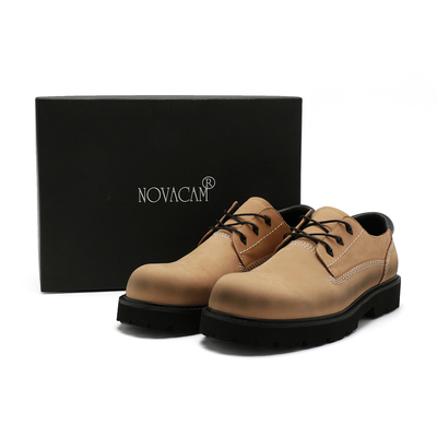 NOVACAM手工擦色脏脏圆头德比鞋
