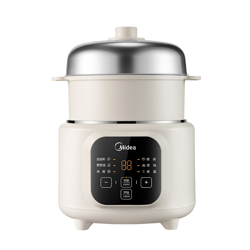 美的家用母婴电炖锅炖盅蒸煮一体无塑0涂层全自动宝宝婴儿辅食锅