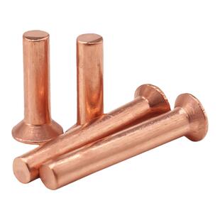 GB869紫铜沉头铆钉敲击式平锥头实心柳钉M2-M4M5M8*8*12*20/30/50