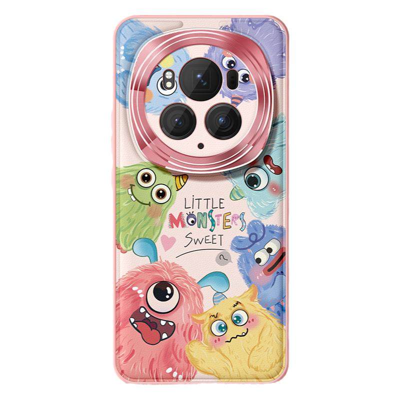 适用荣耀magic6pro手机壳新款magic7保护套防摔高级感magic5镜头全包honor金属圈小怪兽5por卡通硅胶软外壳女