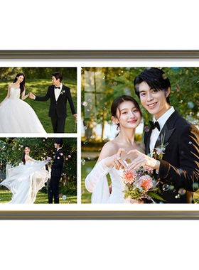 婚纱结婚照放大相框多宫格挂墙