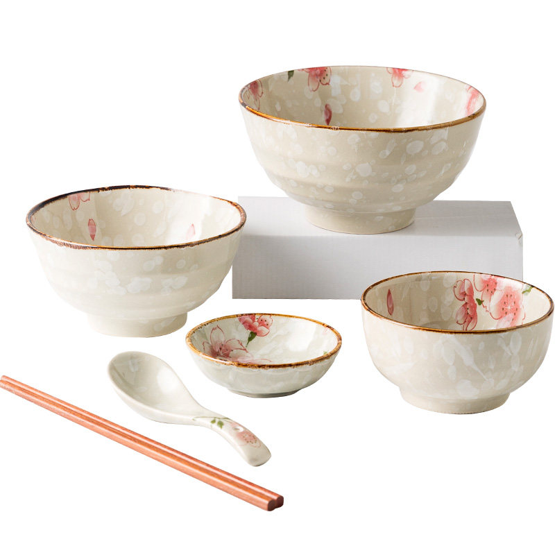 日式樱花陶瓷餐具套装