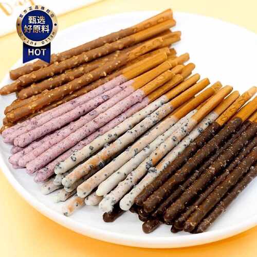 出口南街村巧克力棒长条手指饼干网红口味儿童宿舍零食新老版随机