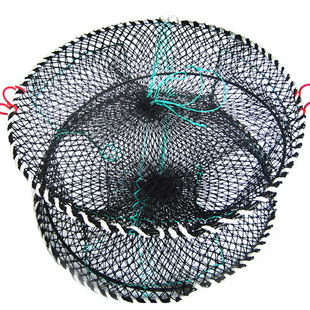 加粗加重折叠捕蟹笼螃蟹笼子淡海用弹簧蟹网鱼笼虾笼渔网夏季抓蟹