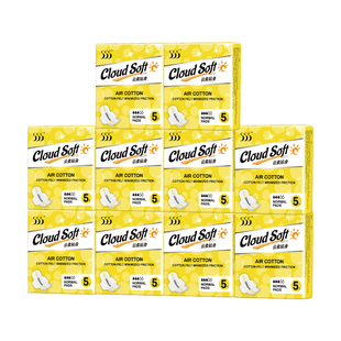 555卫生巾轻薄透气日用230mm10包50片绵柔超薄姨妈巾