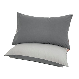 枕头套48x74cm单个纯棉枕套枕芯内胆套一对成人灰色2026新款全棉
