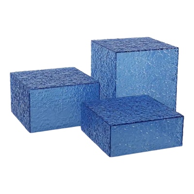 蓝色水波纹亚克力板定制加工彩色