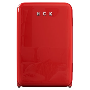 HCK哈士奇107L复古小冰箱2.0小型家用冷冻冷藏客厅办公室高颜值