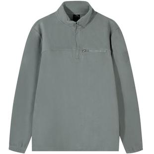 安踏摇粒绒立领卫衣男2025冬季新款加厚加绒保暖长袖运动休闲上衣