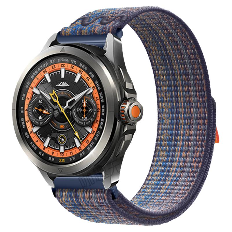 适用小米手表xiaomiWatchS4sport/S3/2PRO表带编织尼龙color2运动版织物腕带s2/s1Pro女男官方非原装配件表链