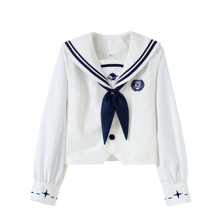 木村叔原创枝慧高校开衫水手服秋季长袖日系jk制服少女学生装正版