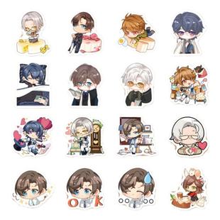 200张Q版未定事件簿贴纸左然陆景装饰手机壳周边卡通手账防水贴画