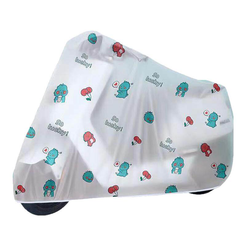 电动车防雨罩加厚防晒透明摩托电瓶车防尘套可爱卡通防水全罩车衣