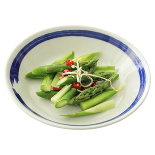 肆月日式和风菜盘复古陶瓷家用盘子网红凉冷菜盘深汤餐具餐盘碟子