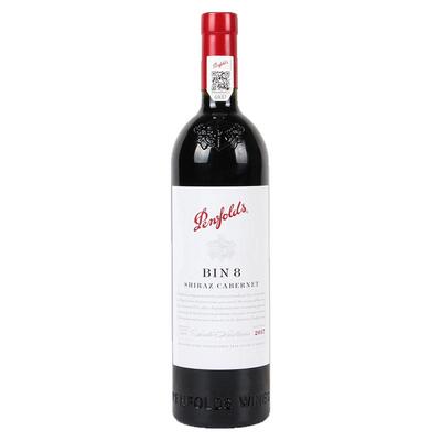 奔富干红葡萄酒bin8西拉赤霞珠