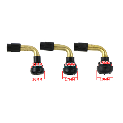 电动车气门嘴摩托真空胎纯铜弯嘴