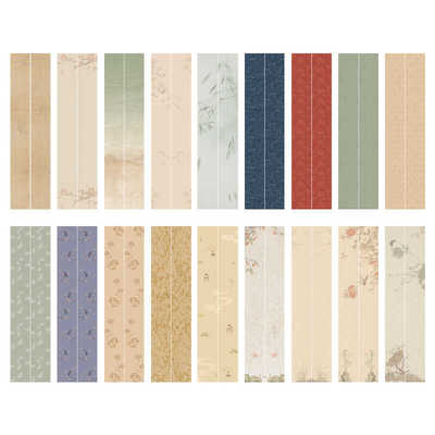 空白蜡染书法作品创作对联半生熟