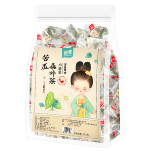 桑叶双瓜茶官方旗舰店霜打桑叶苦瓜干片冬瓜干苦瓜泡水喝组合茶包