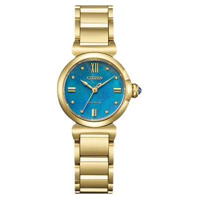 西铁城官旗光动能精致时尚女表