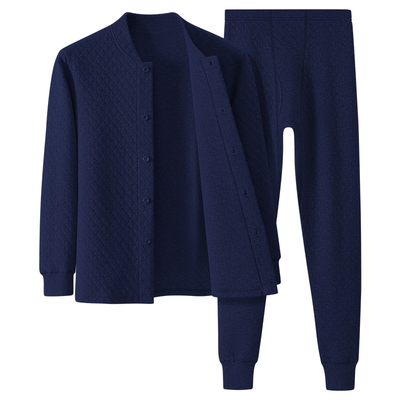 恒源祥中老年人纯棉保暖内衣套装