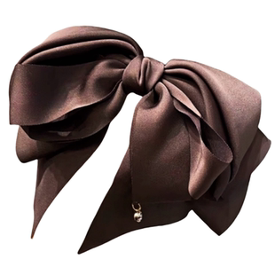 气质大蝴蝶结发夹女高级感弹簧夹头花发卡半扎夹子马尾夹韩国头饰