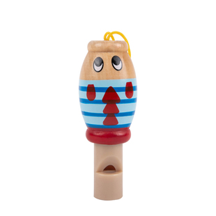 儿童卡通木质口哨玩具幼儿宝宝可吹的哨子小孩婴儿吹奏乐器小喇叭