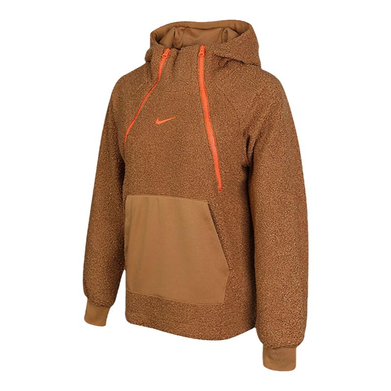 酷动城 NIKE NSW HOODIE女子泰迪绒保暖套头连帽卫衣DC5141-281